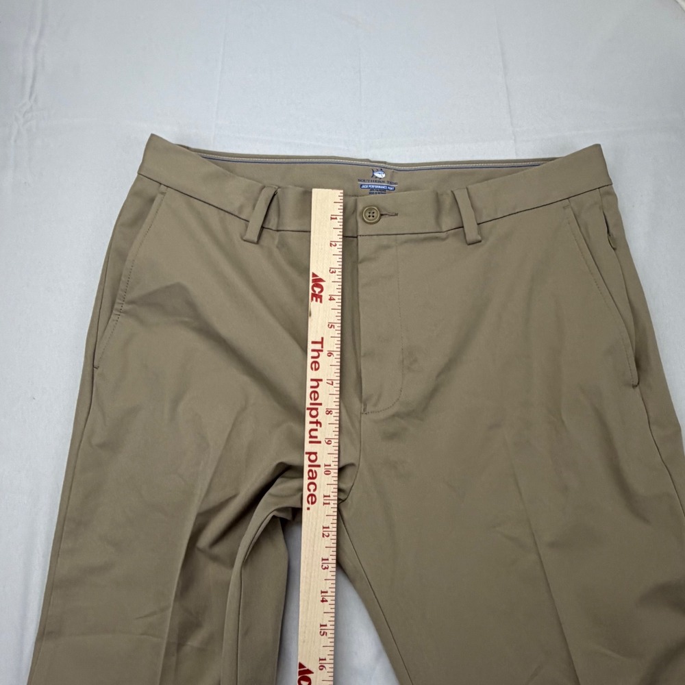 Southern Tide Jack Performance Pants Mens 36x28 Khaki Tan Style 8125 - Picture 4 of 10